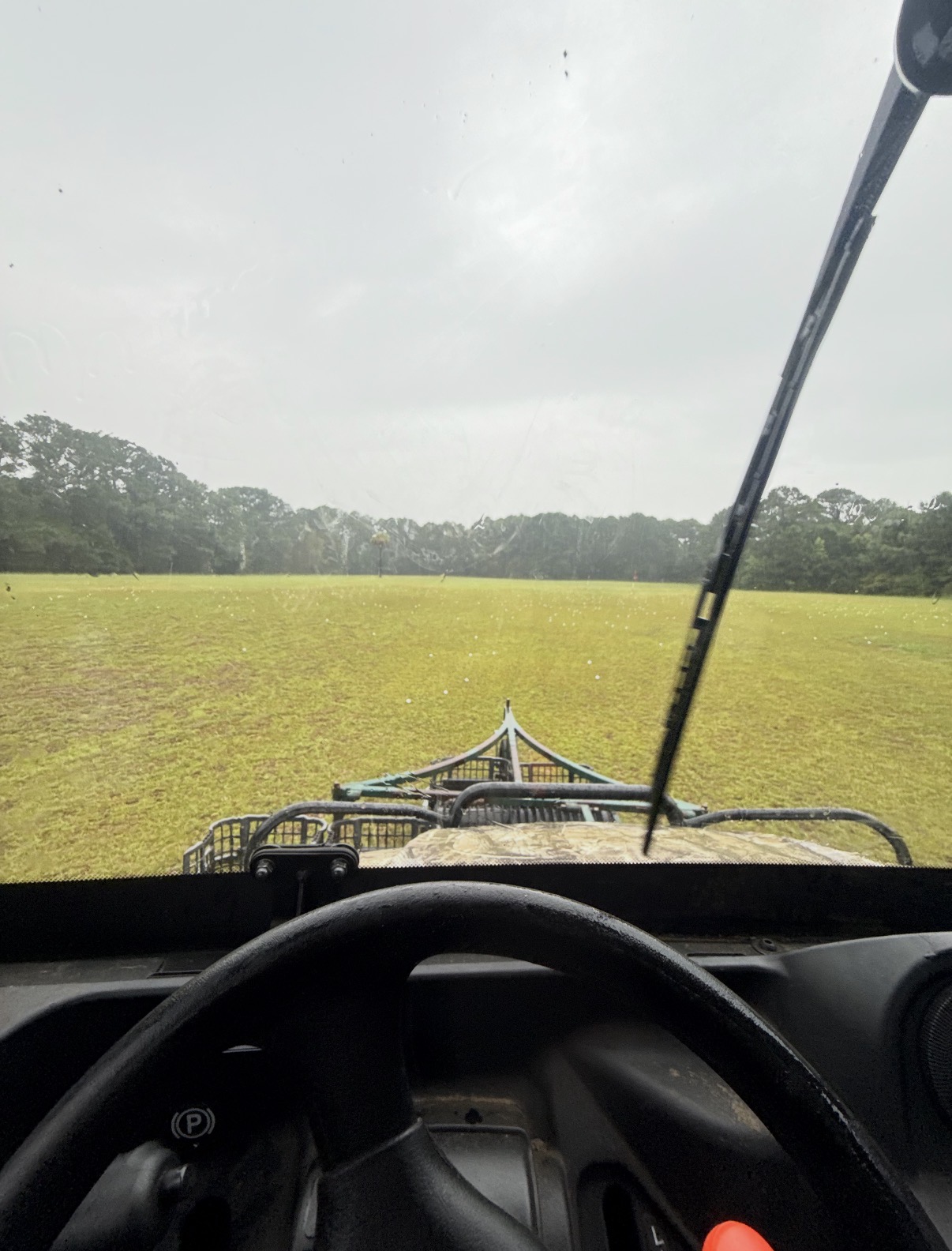 Range picker working the field even on a rainy day — open 24/7